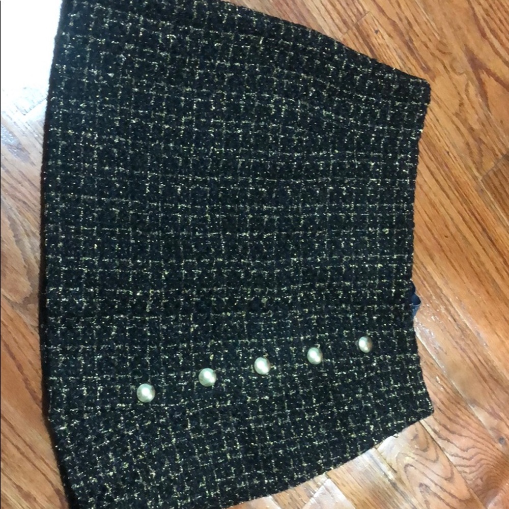 Black and gold forever 21 skirt